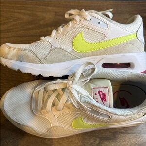 Nike Air Max SC Women’s Sneakers - White, Pink and Neon Yellow
